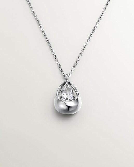 Imagen 0 de Colgante de plata 925 con cuarzo blanco
