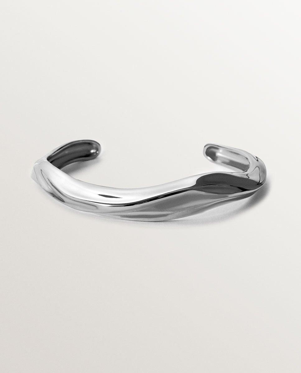 Pulsera rígida de 925 con textura - Aristocrazy - Plata Plata-1