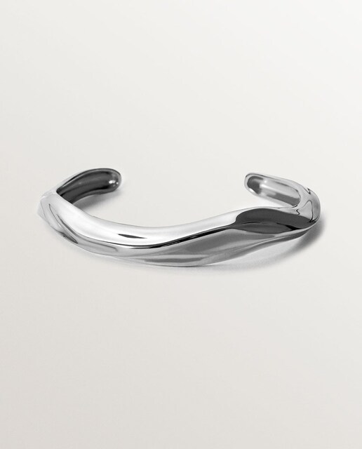 Imagen 0 de Pulsera rígida de plata 925 con textura