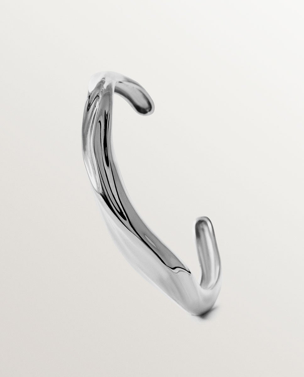 Pulsera rígida de 925 con textura - Aristocrazy - Plata Plata-3