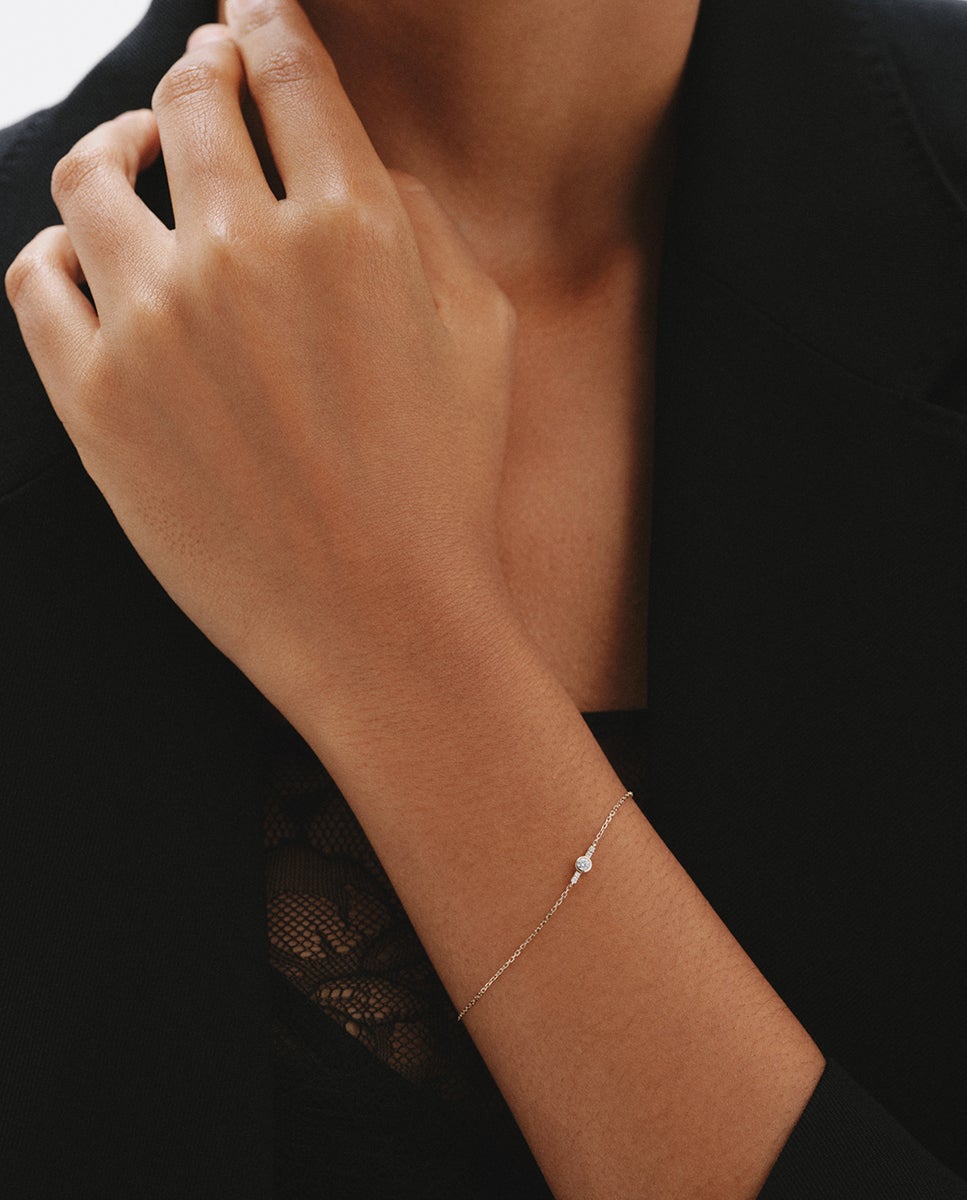 Pulsera de amarillo de 9k con diamantes - Aristocrazy - Oro Oro-2