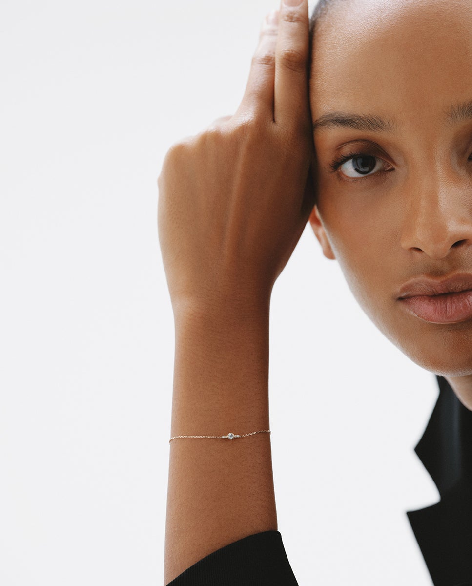 Pulsera de amarillo de 9k con diamantes - Aristocrazy - Oro Oro-4