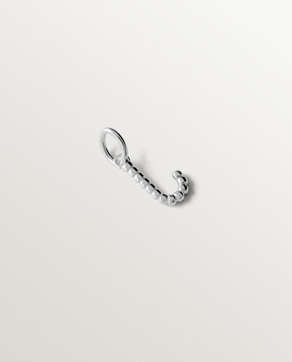 Charm de 925 con letra j y motivos de esferas - Aristocrazy - Plata Plata-3