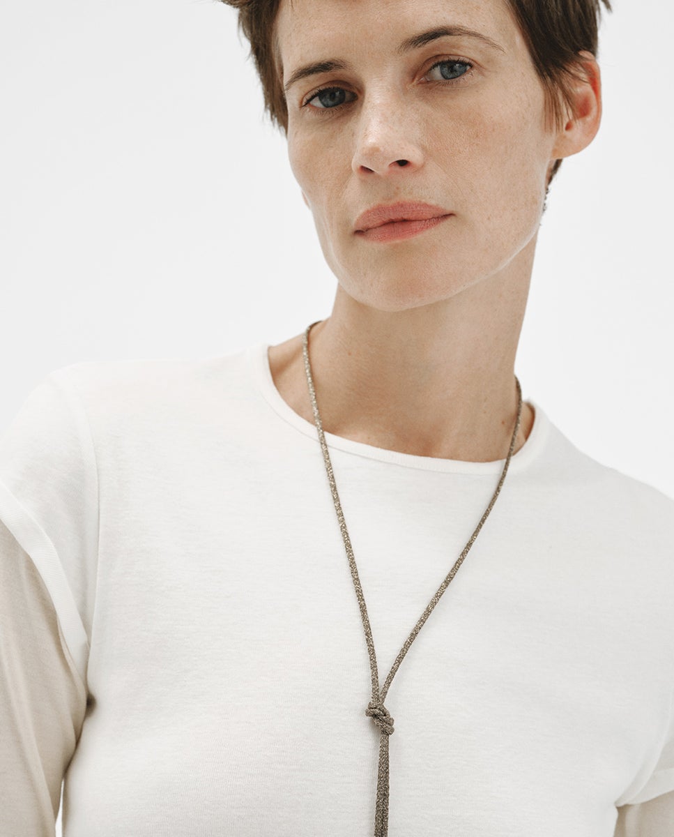 Cordel taupe con acabados en plata 925 - Aristocrazy - Oro Oro-4