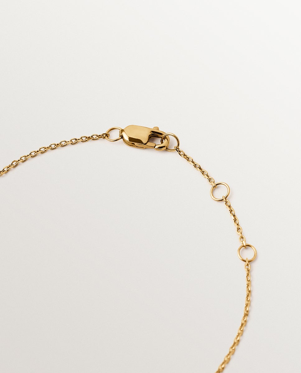 Pulsera de oro amarillo de 9k con diamantes lab grown - Aristocrazy - Blanco Blanco-3