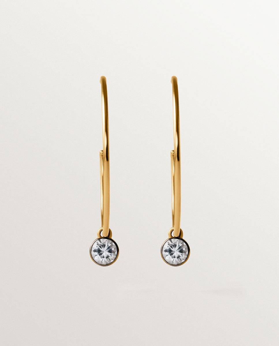 Pulsera bicolor de plata 925 bañada en oro amarillo de 18k con topacios blancos - Aristocrazy - Negro Negro-1