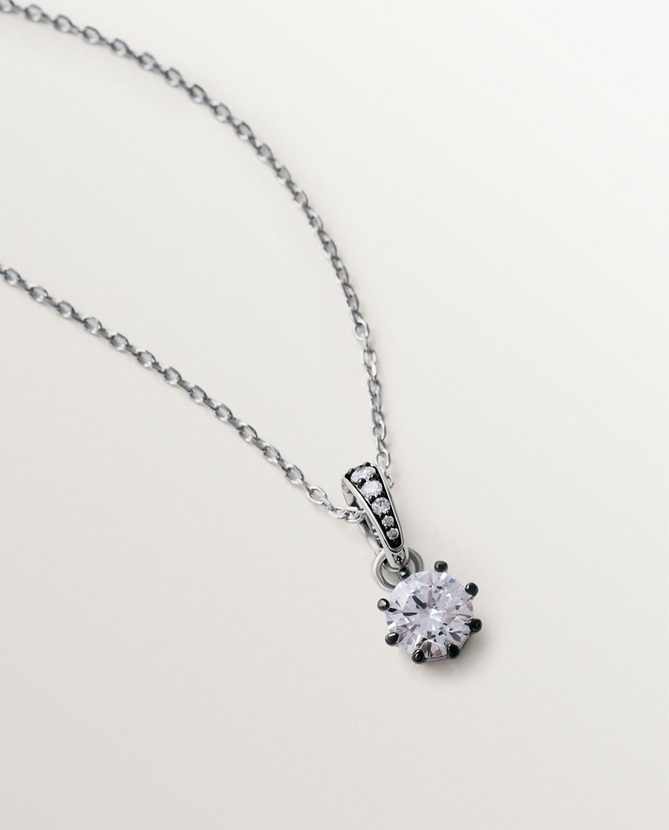 Imagen 5 de Charm bicolor con cristal pequeño - Aristocrazy - Plata Plata