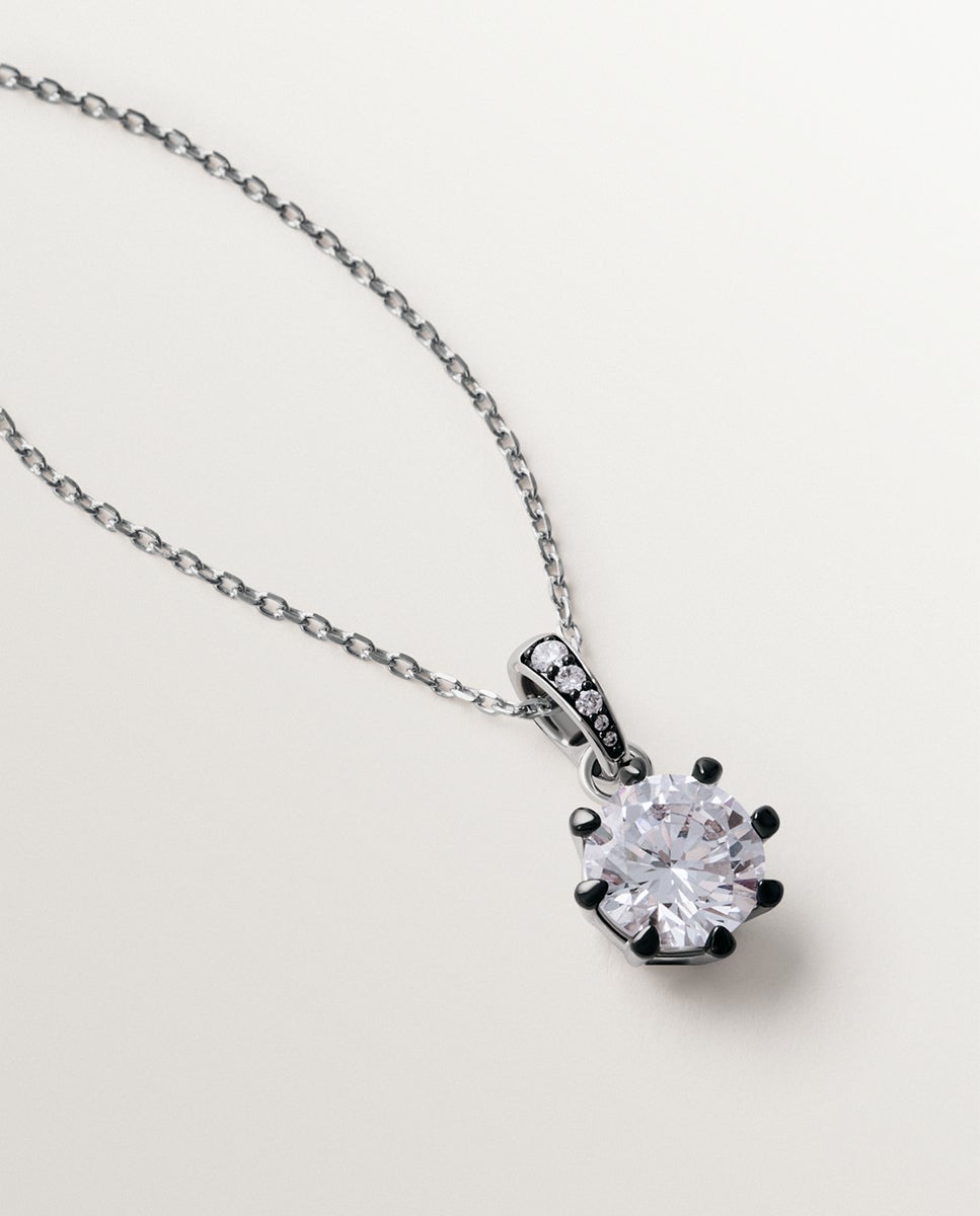 Imagen 5 de Charm bicolor con cristal grande - Aristocrazy - Plata Plata