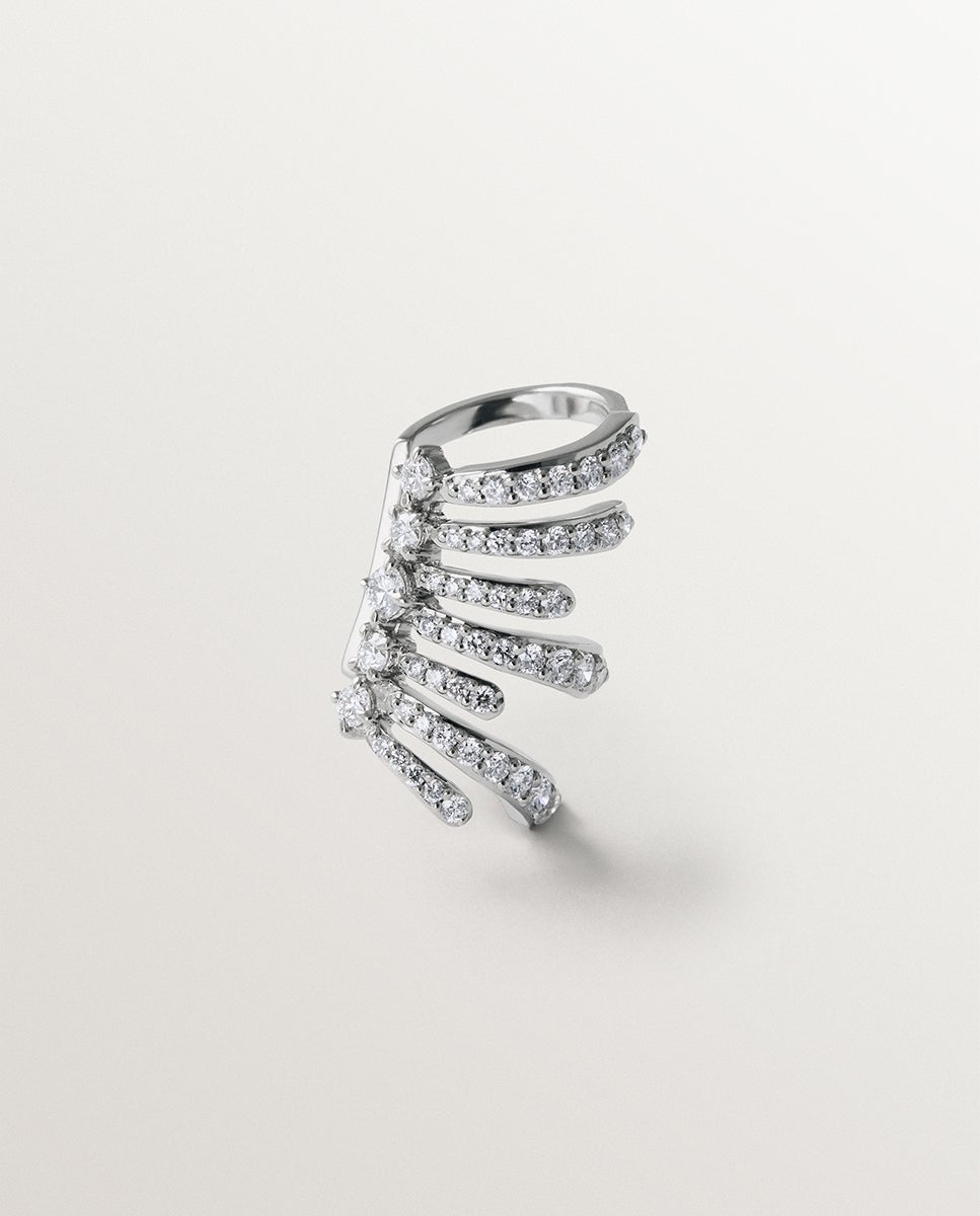 Pendientes de 925 con diamantes lab grown - Aristocrazy - Plata Plata-1