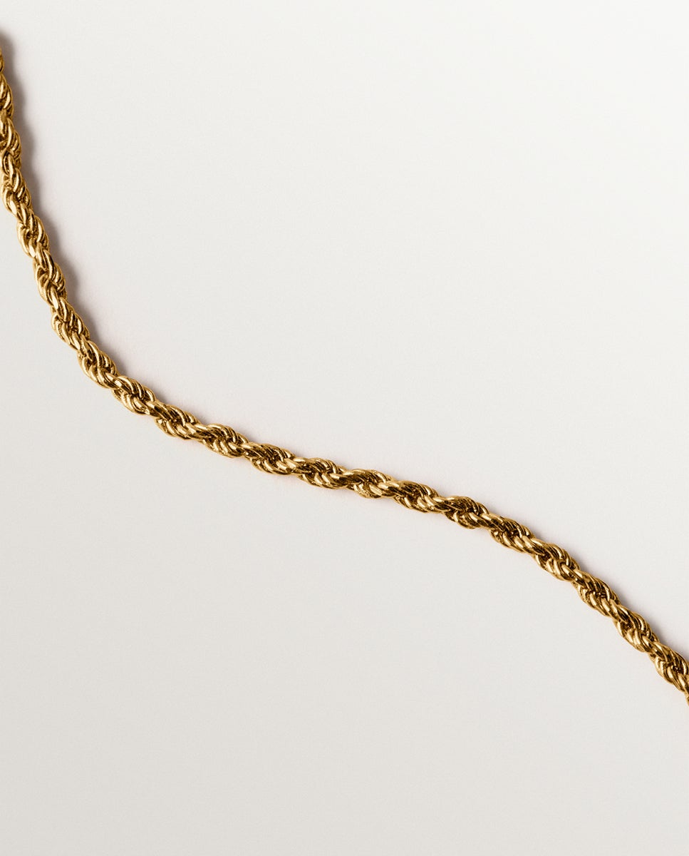 Collar de plata 925 bañada en oro amarillo de 18k con conchas marrones y cristales - Aristocrazy - Cristal Cristal-4