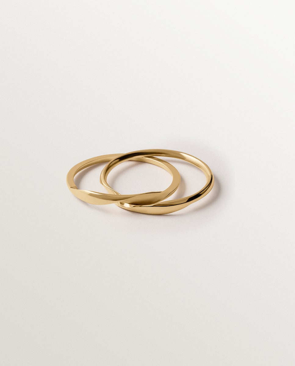 Pulsera gimmel bañada en oro amarillo - Aristocrazy - Dorado Dorado-4