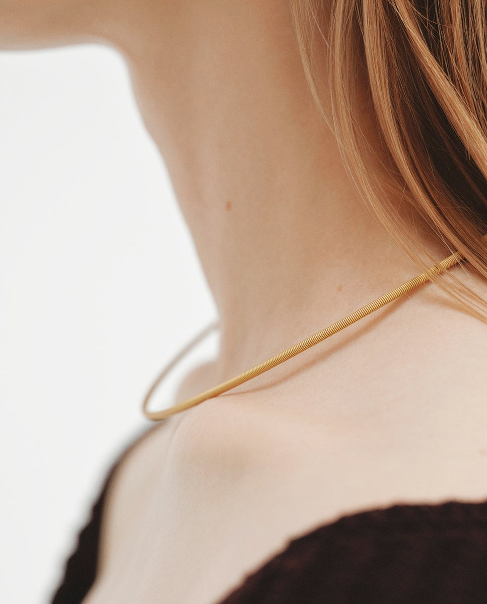 Cadena de acero inoxidable de 42cm bañada en oro amarillo de 18k - Aristocrazy - Dorado Dorado-2
