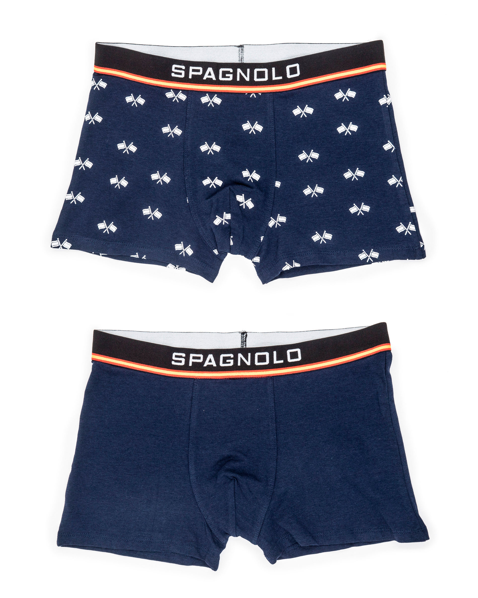Imagen 0 de Pack dos boxers de hombre punto color azul marino Azul
