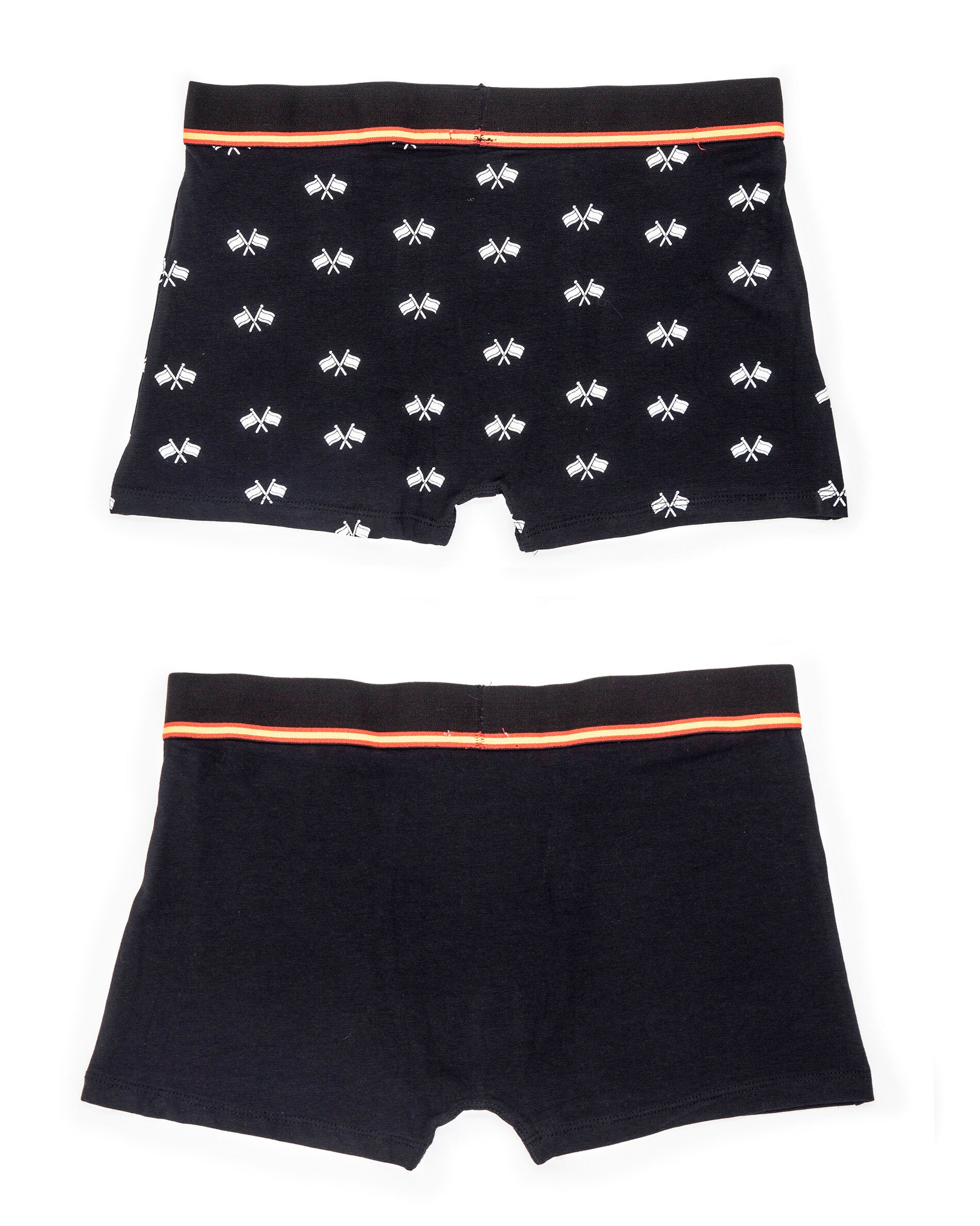 Pack dos boxers de hombre punto color negro - Spagnolo - Negro / Blanco Negro / Blanco-3