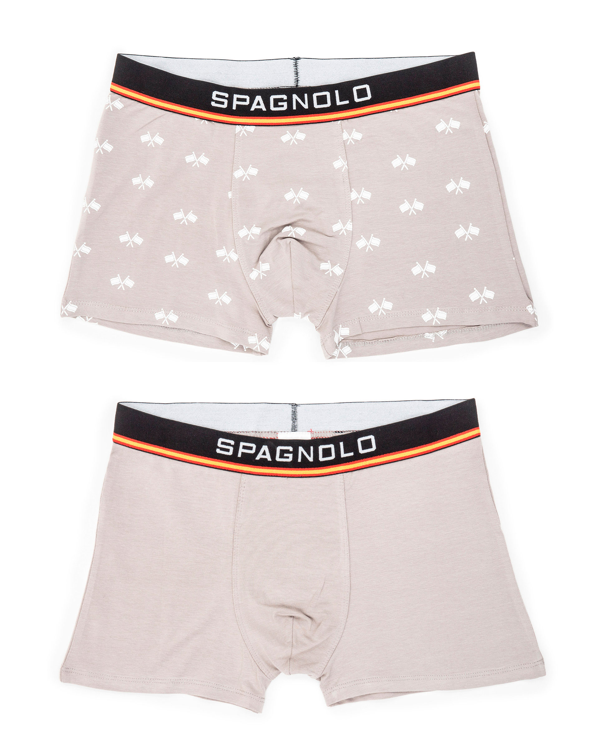Pack dos boxers de hombre punto color gris Gris claro Spagnolo · El ...