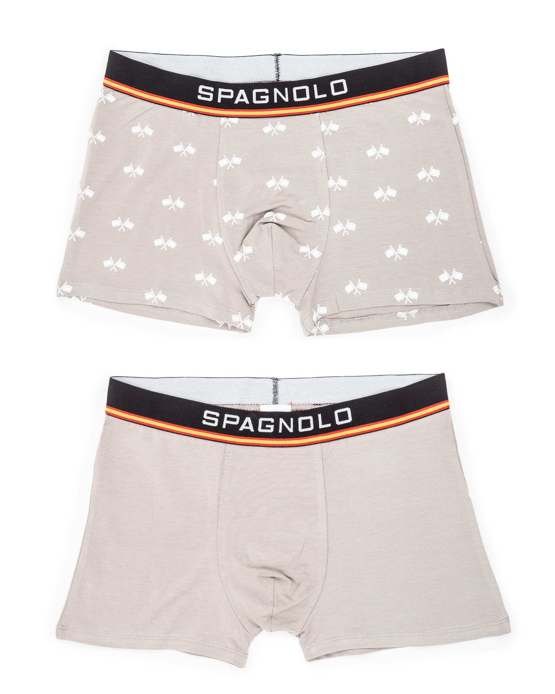 Imagen 0 de Pack dos boxers de hombre punto color gris Beige