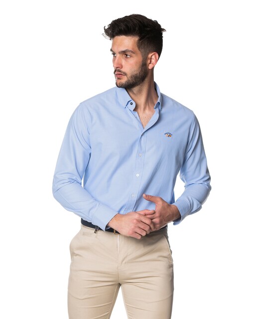 Imagen 0 de Camisa de hombre classic lisa en rosa