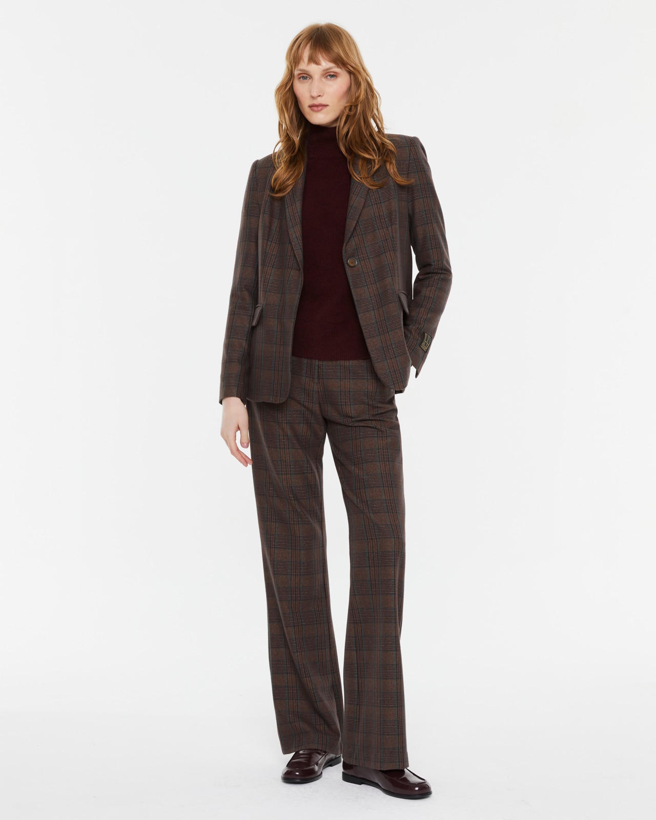 Imagen 0 de Pantalón de campana tiro alto y cintura elástica