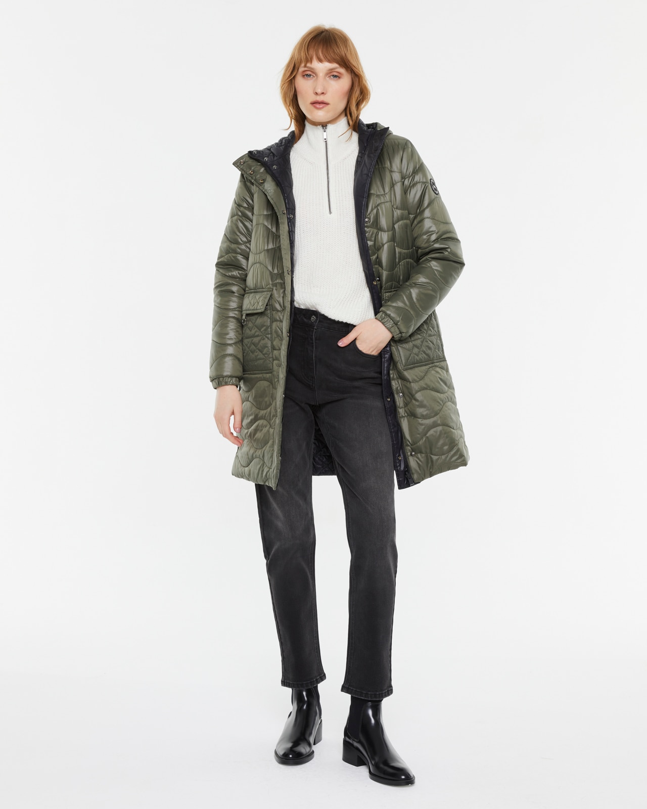 Imagen 0 de Parka reversible de mujer con capucha