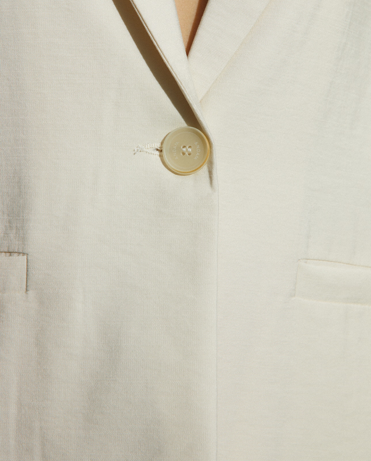 Blazer de mujer liso - Andam - Crudo Crudo-5
