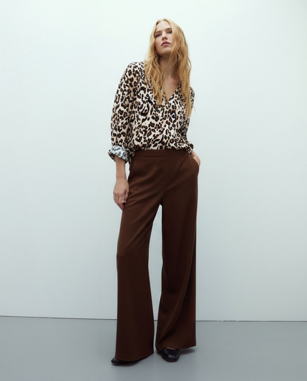 Imagen 0 de Blusa de mujer estampada animal print