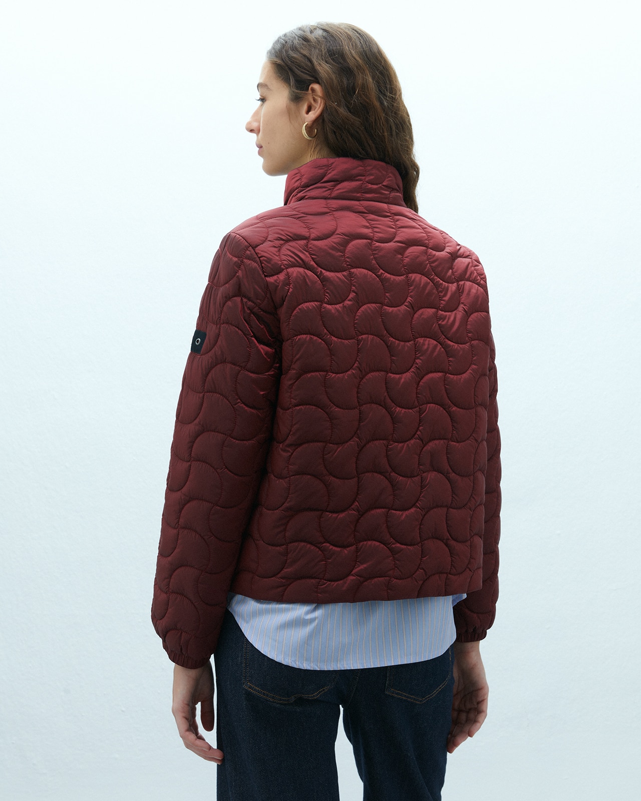 Parka corta de mujer ligera - Andam - Rojo Rojo-3