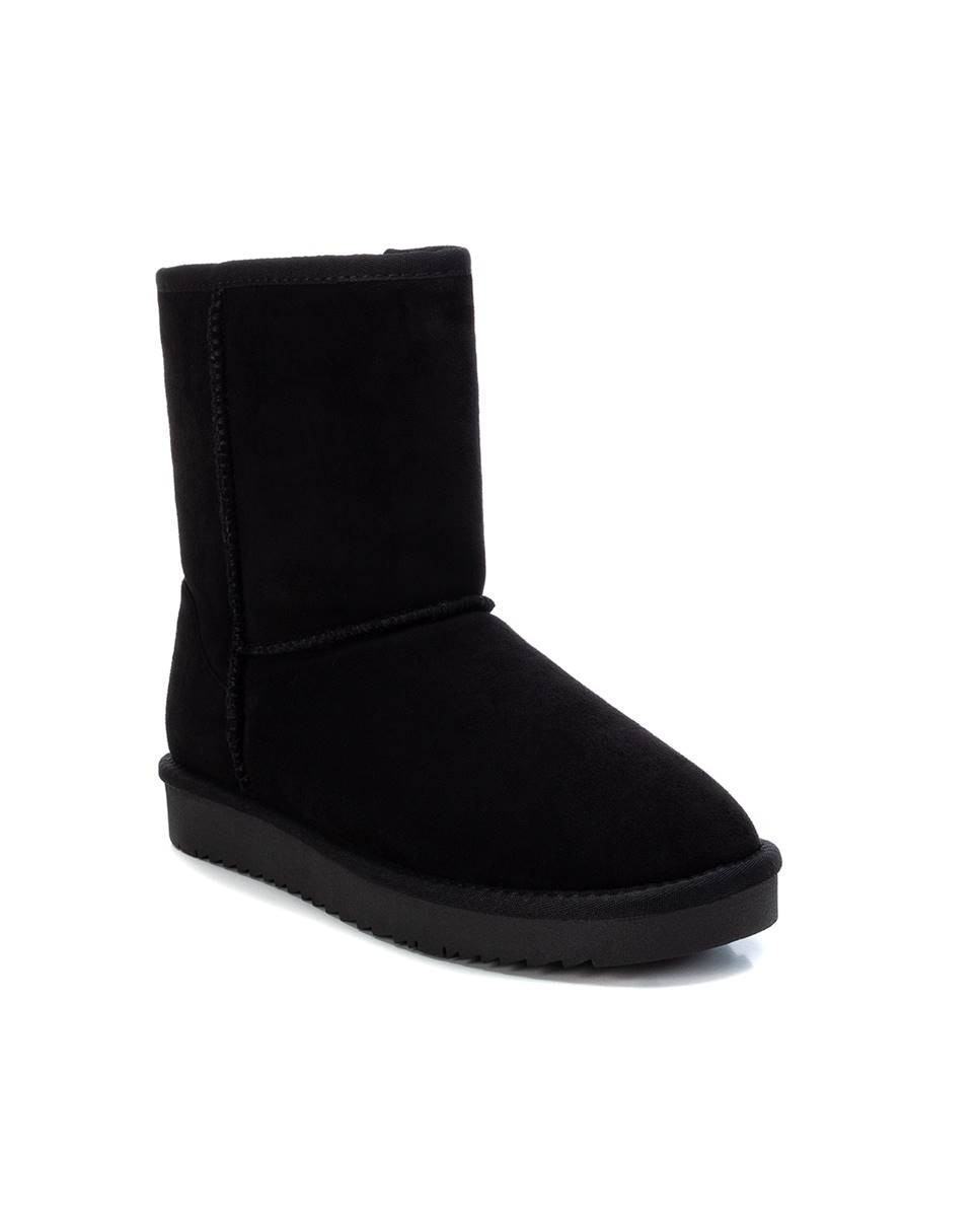 Botines con pelo de mujer estilo australiano - Xti - Negro Negro-3