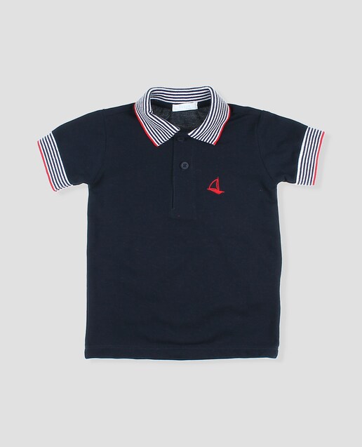 Imagen 0 de Polo de bebé niño en piqué de algodón