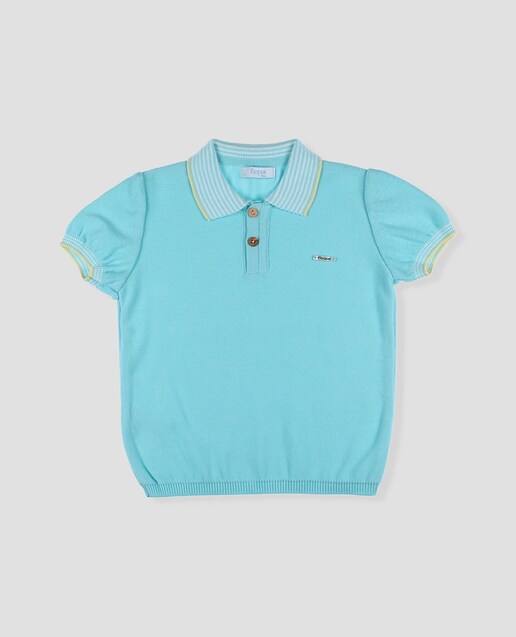 Imagen 0 de Polo de bebé niño de punto en algodón