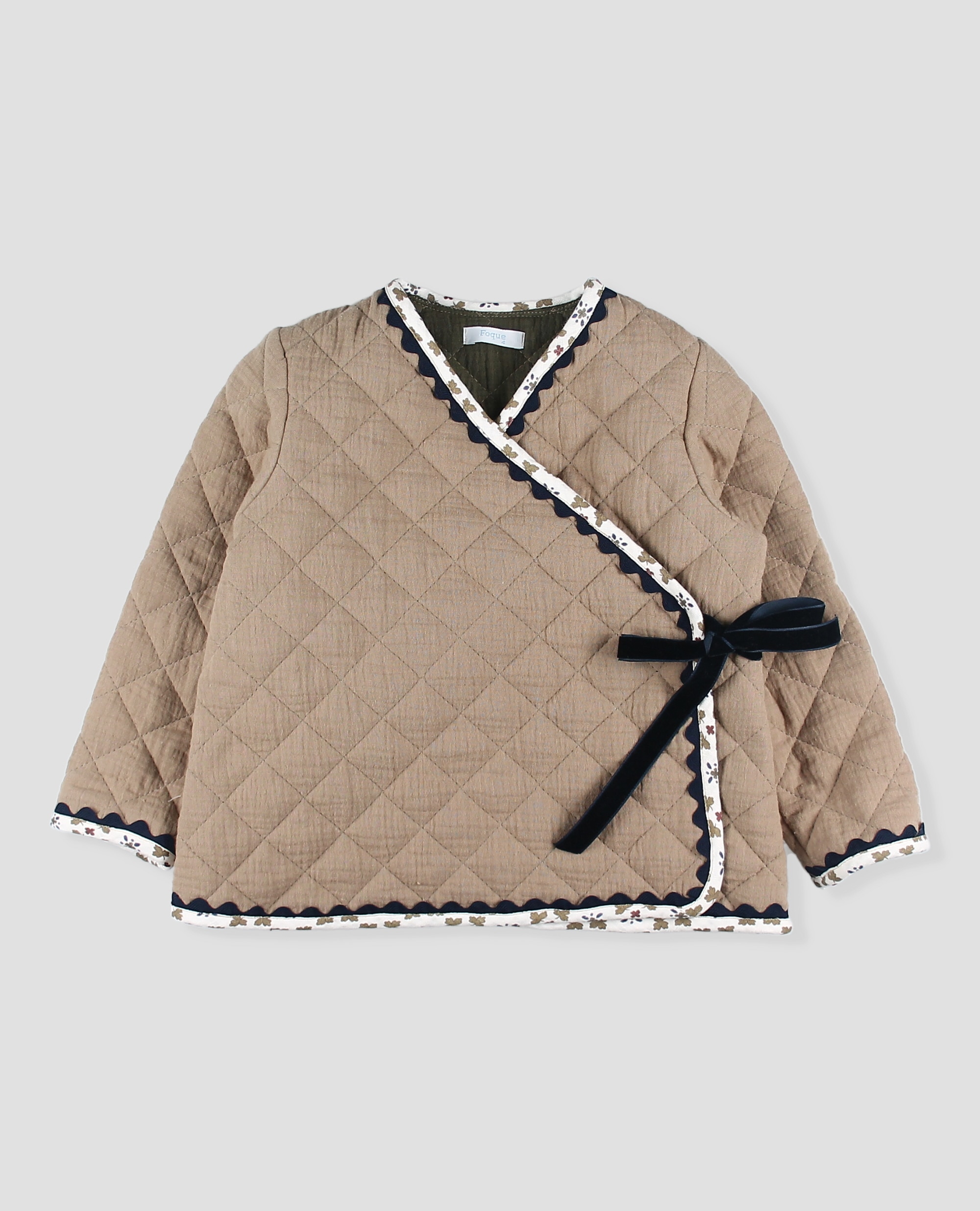 Imagen 1 de Chaqueta de tela acolchada  niñacruzada Musgo