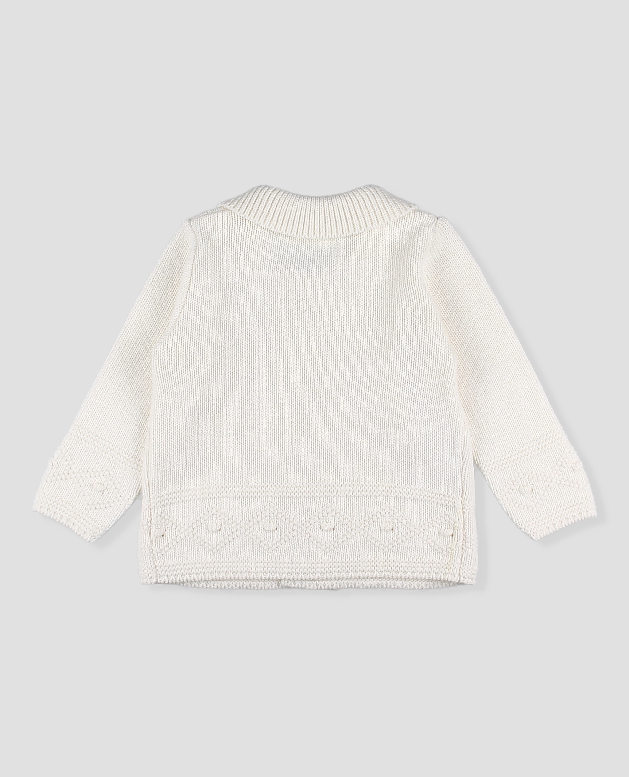 Abrigo punto cuello tricot niño - Foque - Crudo Crudo-2