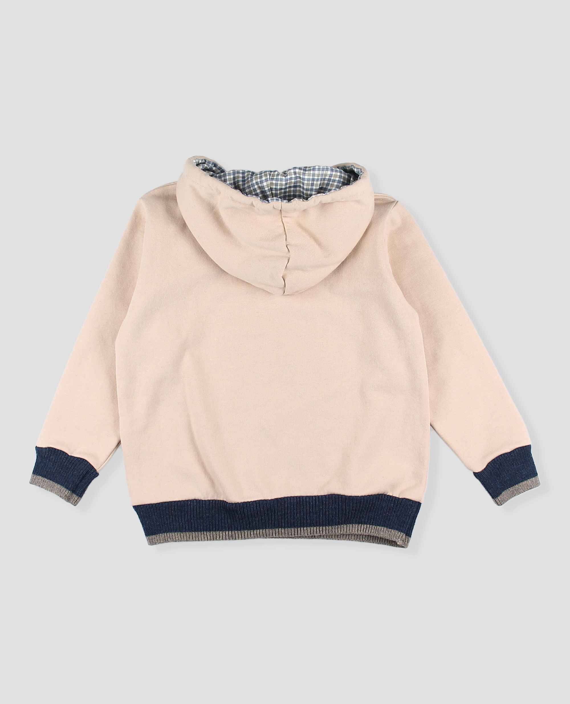 Sudadera bebé niño con capucha y dibuja set de esquí - Foque - Marrón piedra Marrón piedra-2