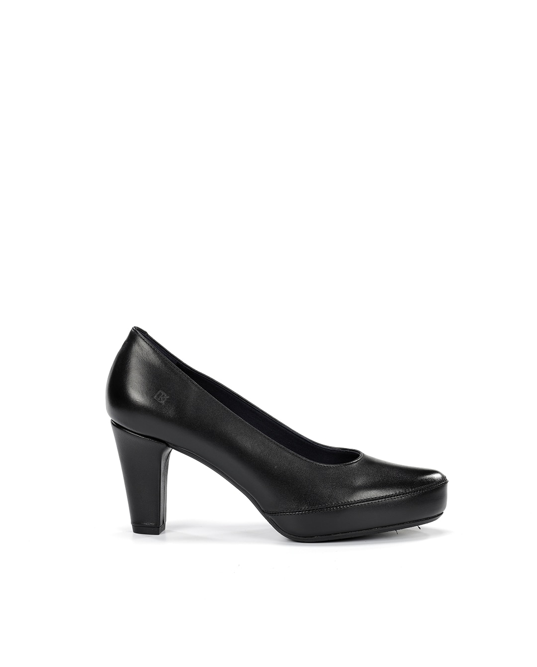Imagen 0 de Zapatos de salón de mujer  fabricados en piel Negro
