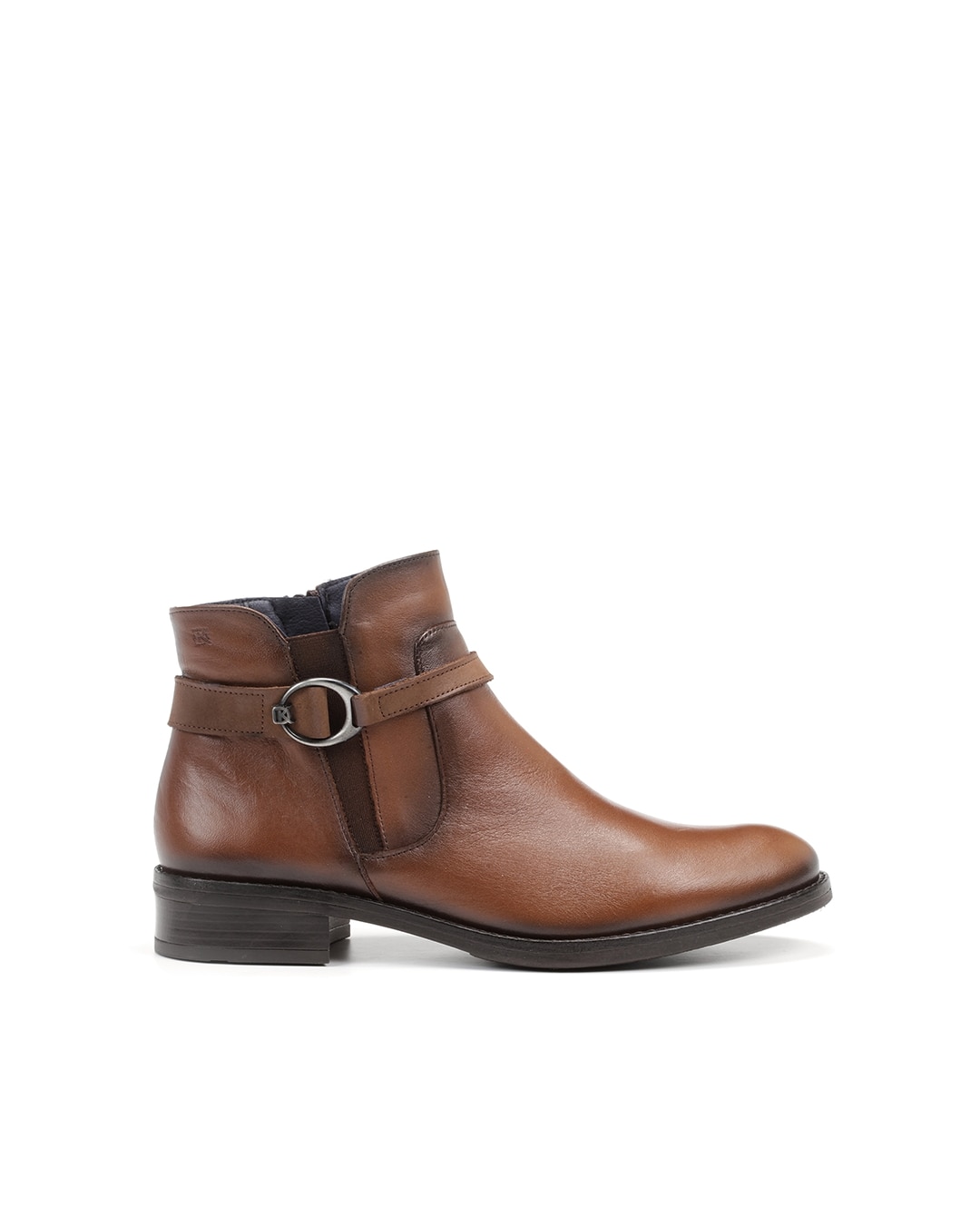 Botines de mujer fabricados en piel - Fluchos - Marrón Marrón-1