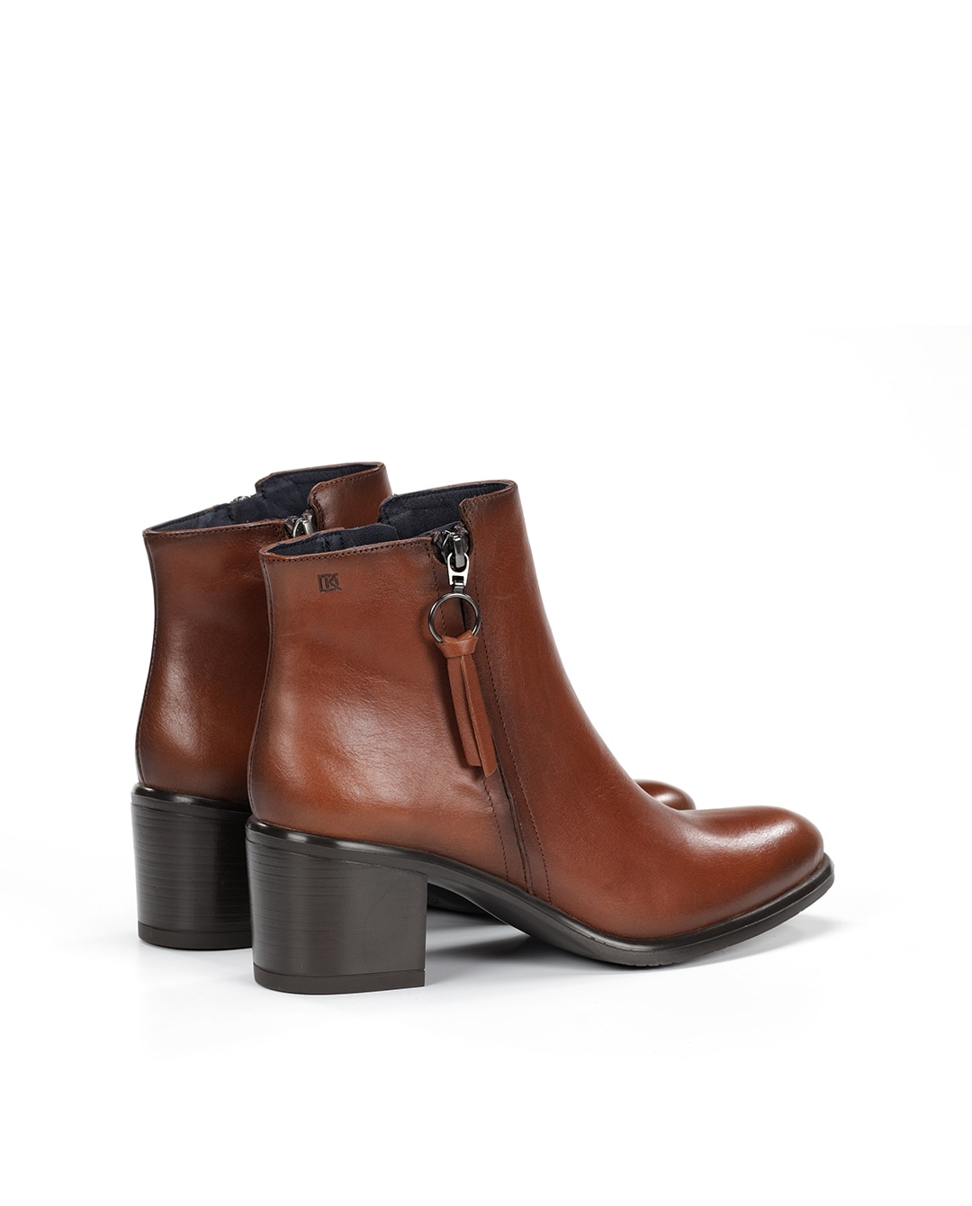 Botines de mujer fabricados en piel - Fluchos - Marrón Marrón-3