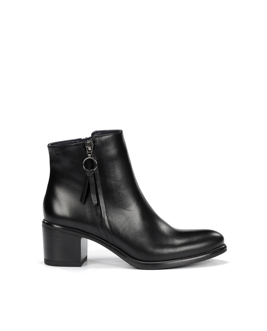 Botines de mujer fabricados en piel - Fluchos - Negro Negro-1