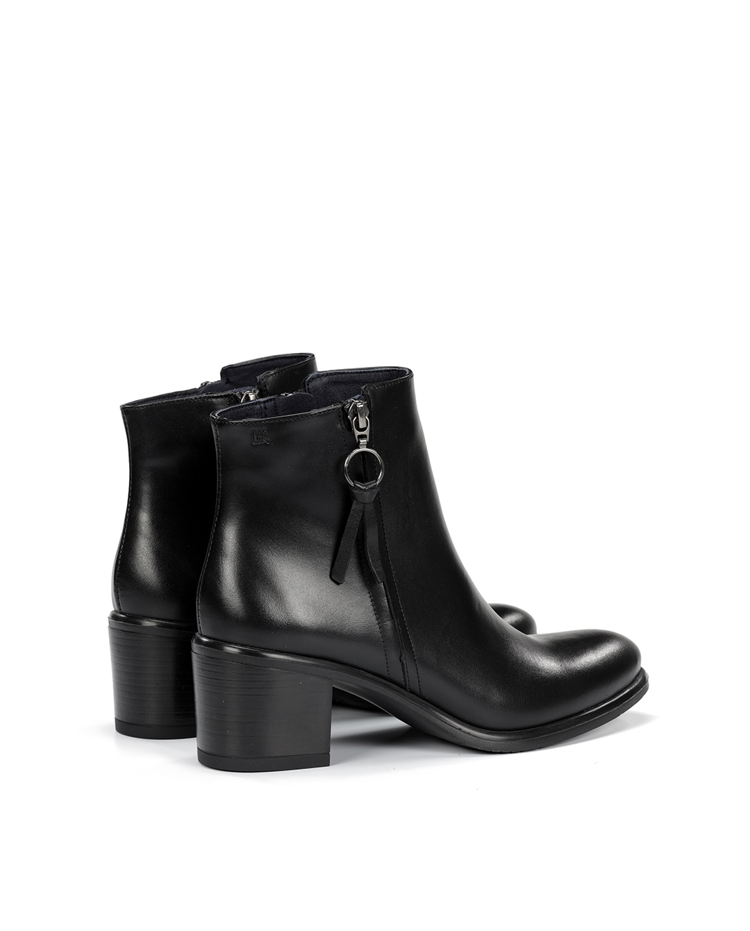 Botines de mujer fabricados en piel - Fluchos - Negro Negro-3