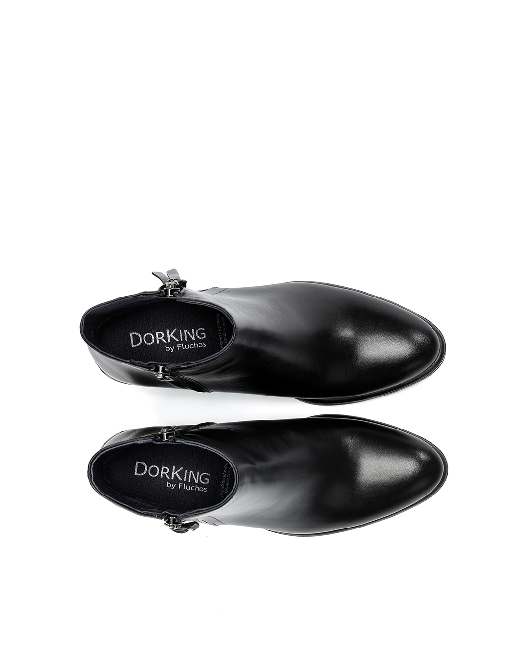 Botines de mujer fabricados en piel - Fluchos - Negro Negro-5