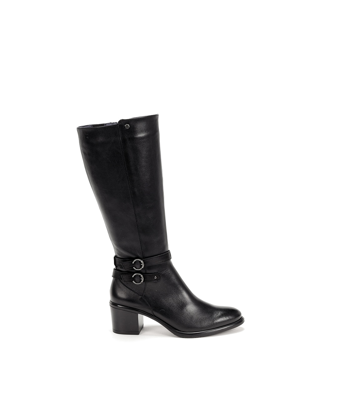 Botines de mujer fabricados en piel - Fluchos - Negro Negro-1