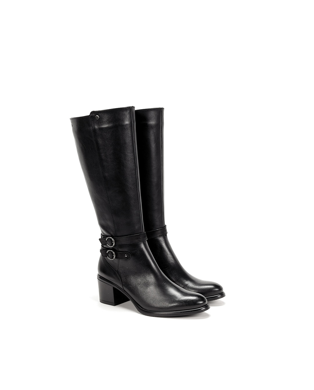 Botines de mujer fabricados en piel - Fluchos - Negro Negro-3