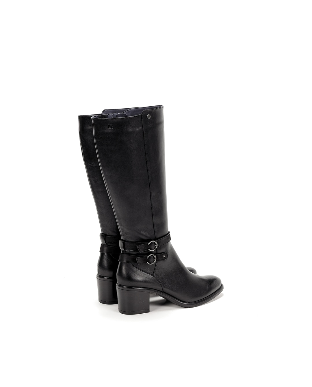 Botines de mujer fabricados en piel - Fluchos - Negro Negro-2
