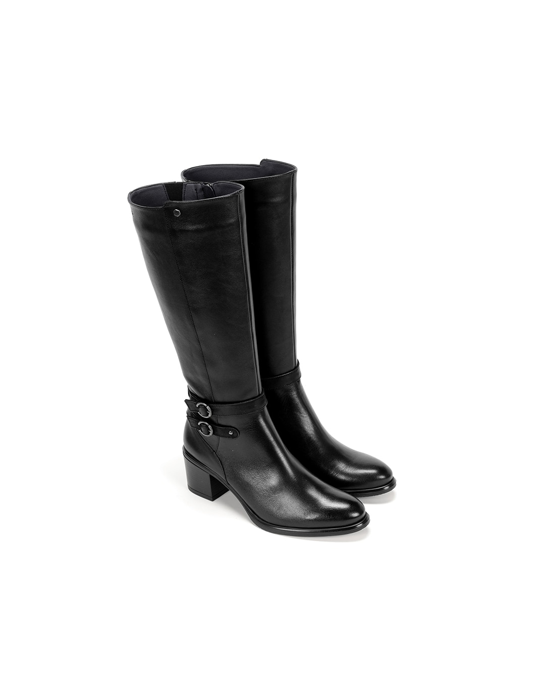 Botines de mujer fabricados en piel - Fluchos - Negro Negro-5