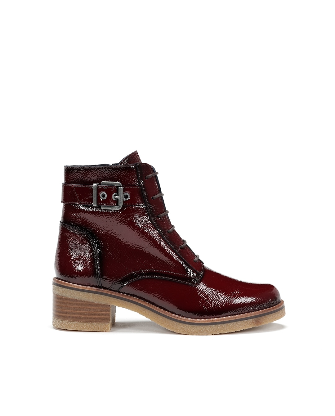 Botines de mujer fabricados en charol - Fluchos - Morado Morado-1
