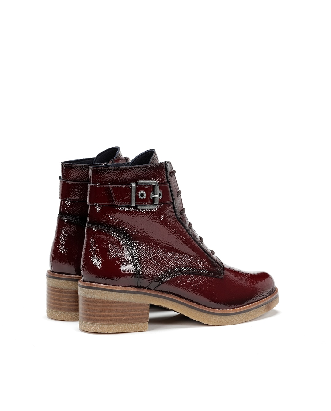 Botines de mujer fabricados en charol - Fluchos - Morado Morado-2