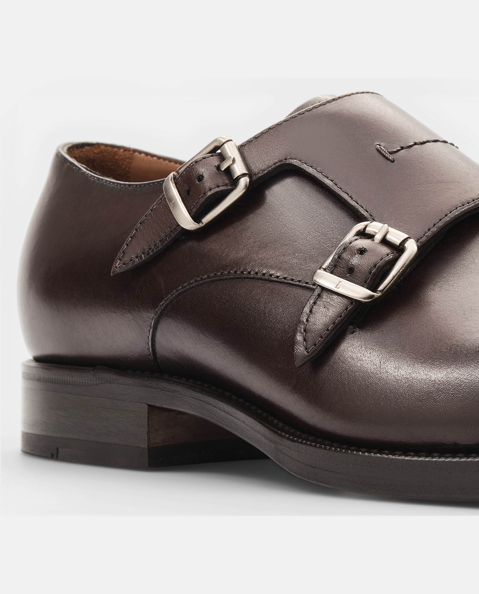 Zapatos de vestir premium de piel de vacuno de hombre - Moka Moka-4