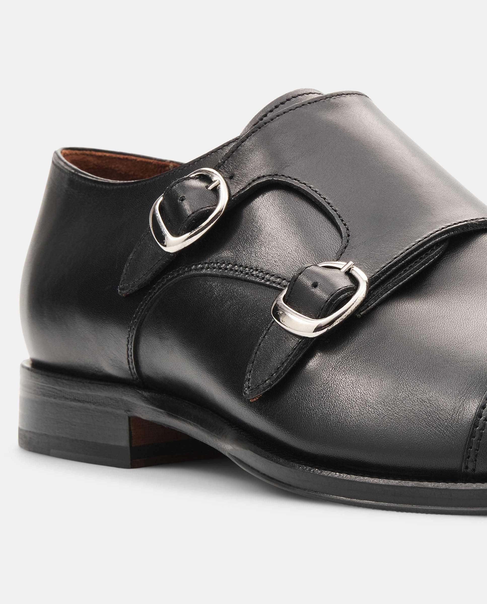 Zapatos de cordones de hombre Lottusse de piel en color - Negro Negro-4