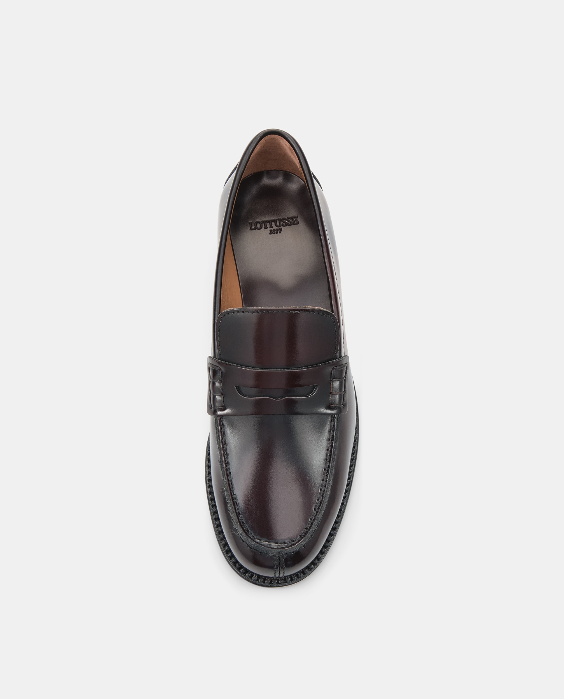 Mocasines chris de mujer de piel de vacuno - Lottusse - Burdeos Burdeos-6
