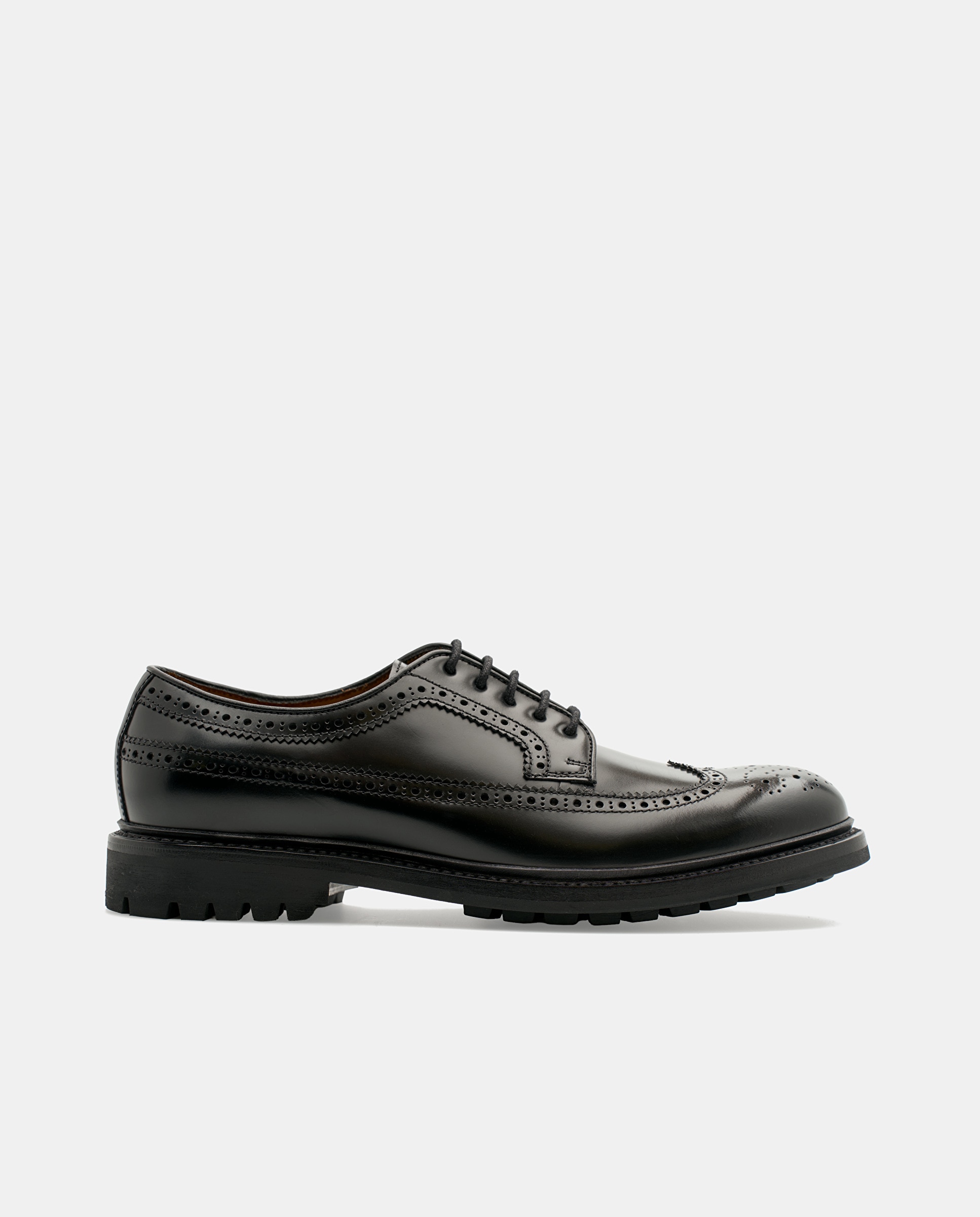 Imagen 0 de Zaptos de cordones walton de hombre de piel de vacuno negro Negro