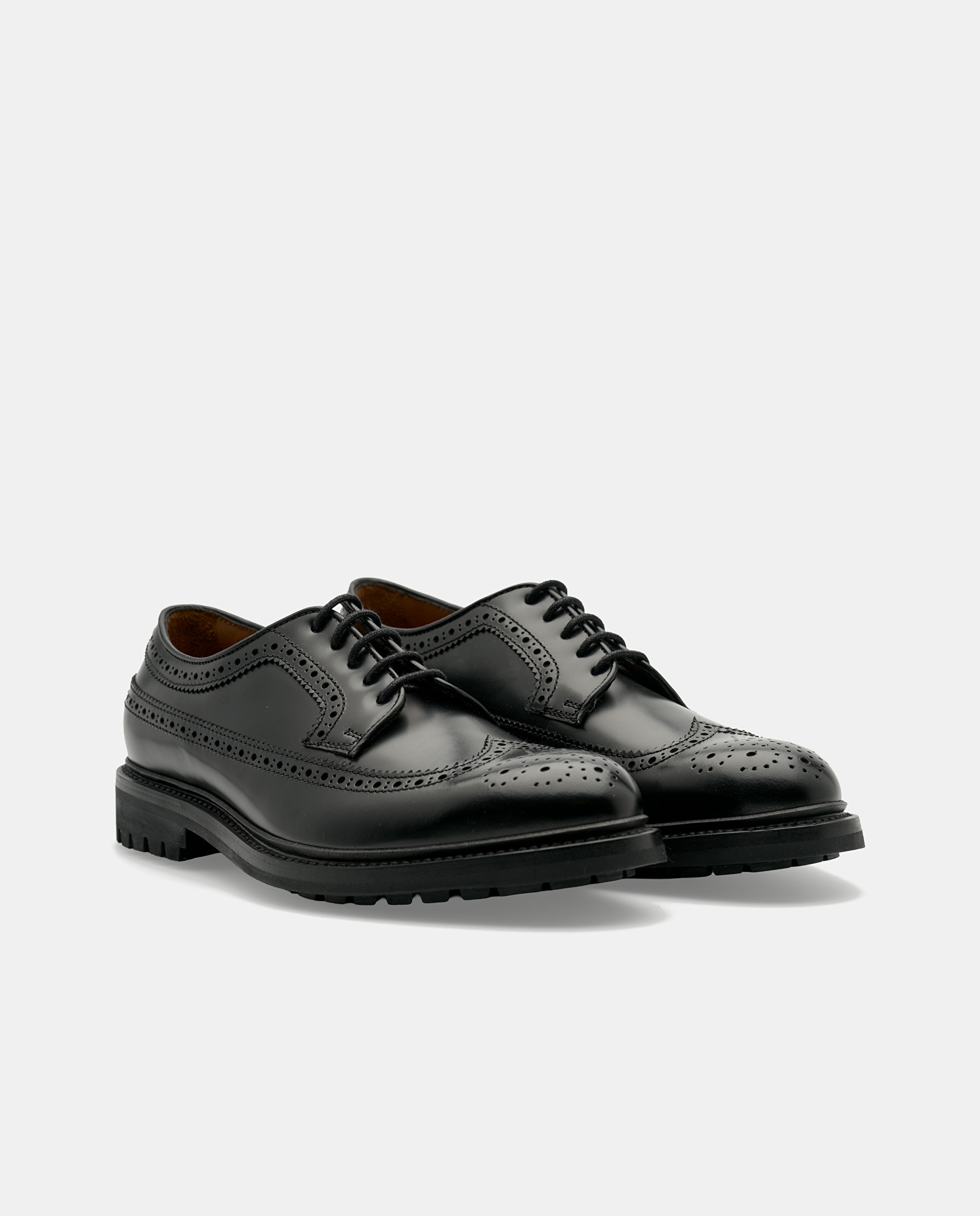 Zaptos de cordones walton de hombre de piel de vacuno - Lottusse - Negro Negro-3
