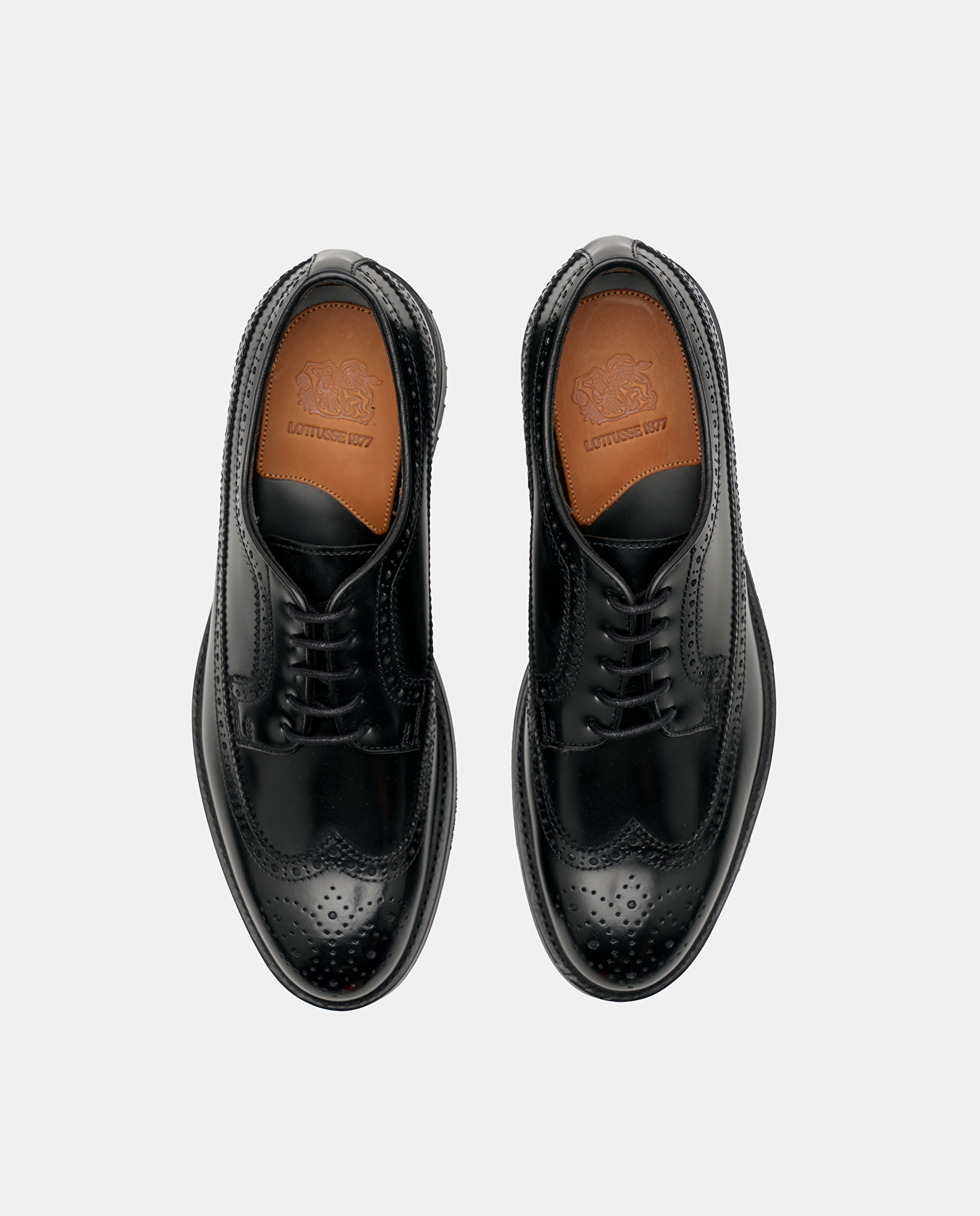 Zaptos de cordones walton de hombre de piel de vacuno - Lottusse - Negro Negro-6